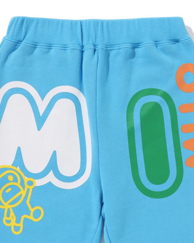 Pantalons Bape Baby Milo Font Sweat Bleu Enfant | SVP-83724094